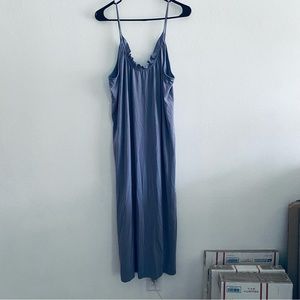 Impressions purple ruffle dress